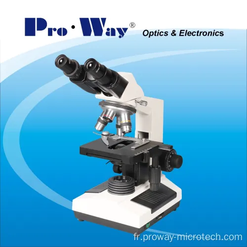 Microscope biologique binoculaire coulissant 40x-1000X LED